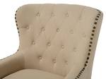 Sessel VIBORG Beige - Eiche Dunkel