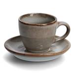 Espresso-Set, 8-tlg., Keramik, taupe Beige - Keramik - 1 x 1 x 1 cm