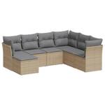 Gartensitzgruppe K6520(7-tlg) Beige - Massivholz - 69 x 179 x 234 cm