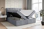 Boxspringbett BRUGO Grau - Breite: 160 cm - H3