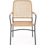 Gartenstuhl PTARMICA Schwarz - Rattan - 90 x 62 x 59 cm