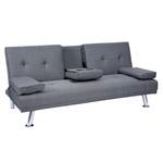 3er-Sofa F60 Grau - Textil - 166 x 77 x 81 cm