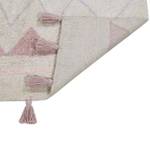 Teppich mit indischem Muster Pink - Naturfaser - Textil - 140 x 2 x 200 cm