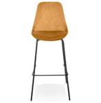 Tabouret De Bar SPARK Noir - Jaune moutarde