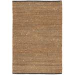 Teppich Jute Salsa Meliert Schwarz - Textil - 120 x 1 x 170 cm