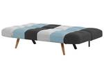 3-Sitzer Sofa INGARO Blau - Multicolor - Eiche Hell