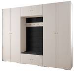 Garderobe Inova 2 Z9 Schwarz - Gold - Weiß - Gold