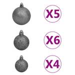 Weihnachtsbaum 3009454-3 Grau - Grün - Weiß - Metall - Kunststoff - 65 x 120 x 65 cm