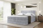 Boxspringbett MIAMI KING Grau - Breite: 160 cm