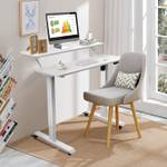 Schreibtisch Computertisch Weiß - Holzwerkstoff - 68 x 138 x 120 cm
