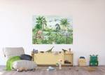 Poster Dinosaurier 601244 Grün - Naturfaser - Textil - 110 x 155 x 155 cm