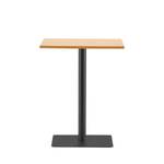 Table bistrot Pure Marron - En partie en bois massif - 60 x 76 x 60 cm