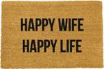 Happy Wife Happy Life Fu脽matte