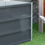 Gartenbeet 845-643CG Grau - Metall - 47 x 40 x 125 cm