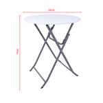 Table pliante RE6819 Blanc