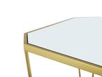 Couchtisch SIERRA 2-tlg Gold - Glas - 45 x 50 x 26 cm