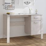 Bureau 3015246 Blanc - Bois manufacturé - Bois massif - Bois/Imitation - 113 x 75 x 50 cm