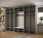 Garderobe Inova 3 Z9 Gold - Grau - Gold