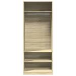 Kleiderschrank 298537-1 Eiche Sonoma Dekor - Breite: 80 cm