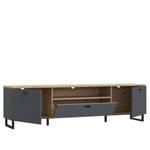 Wohnzimmer Leone 35 (4-teilig) LED Grau - Holzwerkstoff - 289 x 212 x 42 cm