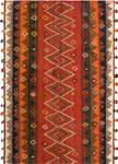 Tapis Jajim LXXXVII Rouge - Textile - 144 x 1 x 213 cm