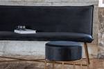 Sofa Pippi Schwarz - Textil - 160 x 66 x 68 cm