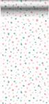 Tapete Terrazzo-Motiv 7299 Multicolor - Pink - Türkis - 53 x 1005 x 1005 cm