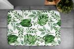 Badteppich Monstera Blätter Grün - Textil - 90 x 60 x 90 cm