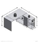 Bureau d'Angle Modulable Lex Blanc