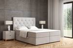 Boxspringbett ROMI Ecru - Breite: 140 cm - H3