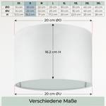 Lampenschirm Premium II Zylinder W Ø20 Weiß - 20 x 16 x 20 cm