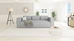 Sofa Orion 3-Sitzer Grau - Massivholz - Textil - Holz teilmassiv - 230 x 64 x 92 cm