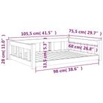 Hundebett 833257 Braun - 75 x 105 cm