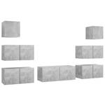 TV-Schrank 7er Set D637 Grau - Holzwerkstoff - 30 x 30 x 60 cm