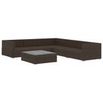 Garten-Lounge-Set (6-teilig) 299632 Braun - Polyrattan - 74 x 26 x 74 cm