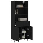 Highboard DE1275 Schwarz - Holzwerkstoff - 34 x 180 x 70 cm