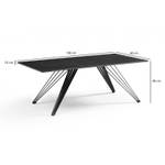 Table basse 120x60cm céramique INDIANA01 Noir - Céramique - 120 x 45 x 60 cm
