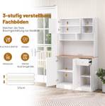 Küchenschrank VH32067PQ-IT+DE Weiß - Holzwerkstoff - 40 x 181 x 100 cm