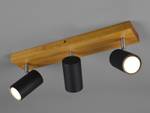 LED Deckenspots Holz, dimmbar, Schwarz Schwarz - Holz