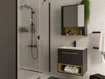 Armoire de toilette YANGRA Gris - Bois manufacturé - 25 x 75 x 60 cm