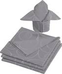 Serviette 4er-Pack 119058 Grau