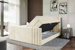 Boxspringbett IDRIKO-Z KING Ecru - Breite: 120 cm