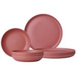 Tafel-Set Silueta 8-teilig Rot - Rosé