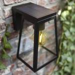 Solar Wandleuchte Fia Schwarz - Glas - Metall - 14 x 21 x 14 cm