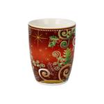 Tasse Palais Royal - Festliche Tasse Rot Porzellan - 8 x 11 x 11 cm