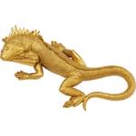 Wandobjekt Lizard Gold - Kunststoff - Stein - 17 x 40 x 9 cm