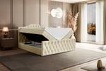 Boxspringbett VILA-1-Z Ecru - Breite: 200 cm - H4