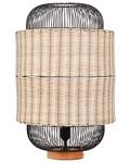 Tischlampen TANGANYIKA Beige - Schwarz - Blau - Rattan - 35 x 55 x 35 cm