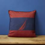 Sail Red Kissen-Dekokissen Blau - Rot - Textil - 45 x 45 x 45 cm