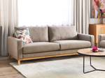 3-Sitzer Sofa SIGGARD Beige - Eiche Hell - Taupe